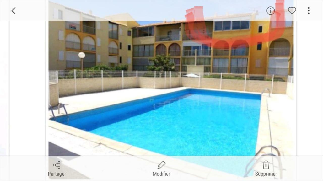 F3 Narbone-Plage Avec Solarium 250M De La Mer Vue Mer Et Clape Narbonne Plage Exterior foto